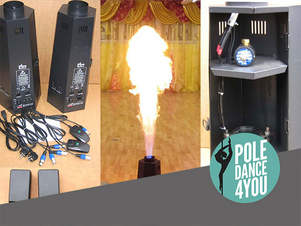 Flammenprojektor mieten - Poledance 4 You - Berlin