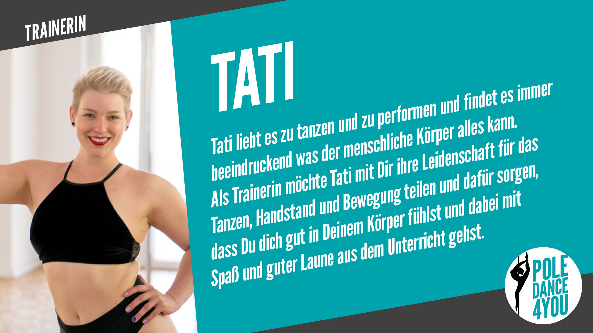 Pole Dance Trainerin Tati